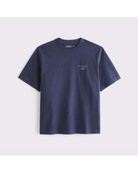 Abercrombie & Fitch - Premium Heavyweight 2.0 Logo Tee - Lyst