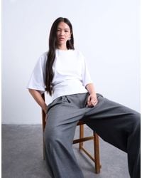 TOPSHOP - Raglan Sleeve Cinch Waist Top - Lyst