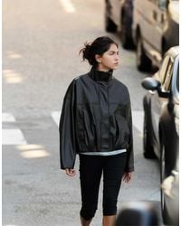 Pull&Bear - Giacca A Palloncino Nera - Lyst