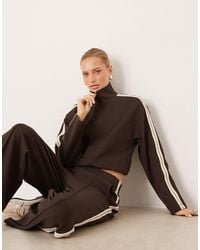 Mango - Tri Straight Trouser With Side Stripe Co-ord - Lyst