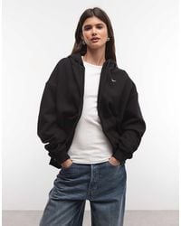 Nike - Studio Fleece Mid-weight Oversized Full Zip Hoodie - Lyst
