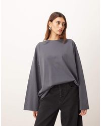 ARRANGE - Cotton Oversized Long Sleeve T-shirt - Lyst