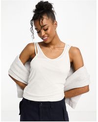Pull&Bear - Layered Vest With Asymmetric Strap Detail - Lyst