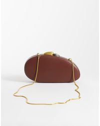 ASOS - Round Hardbox Clutch With Hardware - Lyst