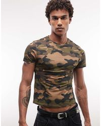 Collusion - Camo Fitted Tee - Lyst