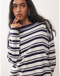Collusion - Stripe Crew Jumper - Lyst