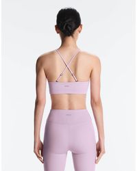 Oysho - Comfortlux Light-support Sports Bra With Crossover Straps - Lyst
