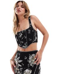 ASOS - Celestial Embellished Sequin Co-ord Top - Lyst