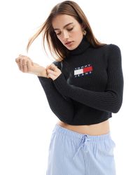 Tommy Hilfiger - Turtleneck Long Sleeve Knit Top - Lyst