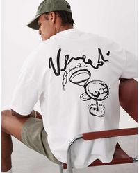 ASOS - Oversized T-shirt With Martini Graphic - Lyst