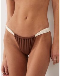 Rhythm - Rib Soft Strap Itsy Bikini Bottoms - Lyst
