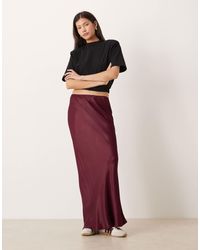 ASOS - Satin Bias Maxi Skirt - Lyst