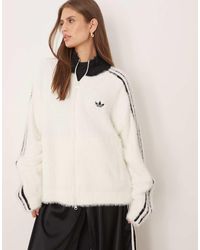 adidas Originals - Classic Fuzzy Track Top - Lyst