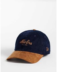 KTZ - 9forty Slogan Logo Suede Contrast Peak Cap - Lyst