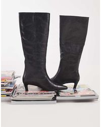 Tony Bianco - Evysa Kitten Heel Square Toe Boots - Lyst