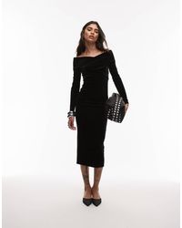 AllSaints - Vestidos De Terciopelo Delta De - Lyst