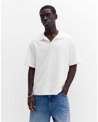 Pull&Bear - – kurzärmliges polohemd aus interlock-stoff - Lyst