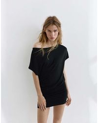Pull&Bear - Short Asymmetric Dress - Lyst