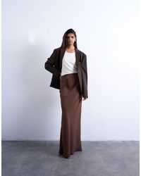 TOPSHOP - Super Soft Cupro Bias Midi Dress - Lyst
