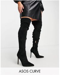 ASOS - Curve Koko Heeled Over The Knee Boots - Lyst