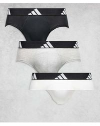 adidas - 3 Pack Active Flex Cotton Briefs - Lyst