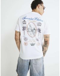 River Island - Sunrise Vistar Embroidered T-Shirt - Lyst
