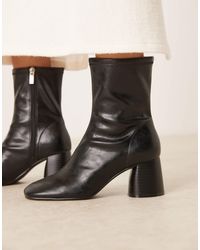 ASOS - Radar Round Toe Block Heel Boots - Lyst