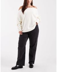 ASOS - Asos Design Curve Ankle Grazer Comfort Stretch Straight Leg Jeans - Lyst