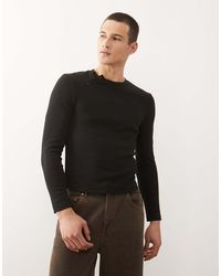 Collusion - Top à manches longues et boutonnage asymétrique - Lyst