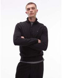 Tommy Hilfiger - Essential Cotton Half Zip Jumper - Lyst