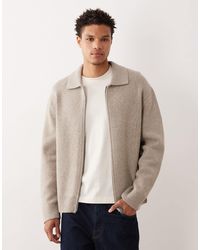 ARKET - Oversized Cardigan With Zip Front - Lyst