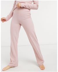 Lipsy Denim Faux Leather leggings in 
