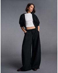 Bershka - Modal Barrel Trousers - Lyst