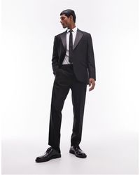 TOPMAN - Slim Tux Suit Trousers - Lyst