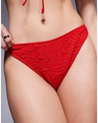 ASOS - Cassi Ibiza High Leg Cheeky Bikini Bottom - Lyst