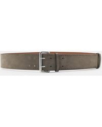 Pull&Bear - Ceinture large en imitation daim - taupe - Lyst