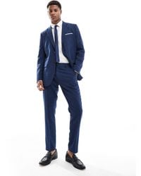 SELECTED - Linen Mix Slim Fit Suit Trousers - Lyst
