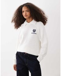 Polo Ralph Lauren - Wimbledon Capsule Cotton Knitted Jumper With Crest Embroidery - Lyst