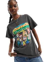Daisy Street - T-shirt oversize à imprimé la famille delajungle - délavé - Lyst