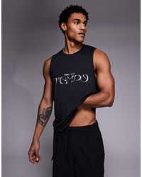 4505 - Nylon Performance Mesh Quick Dry Graphic Running Tank Top - Lyst
