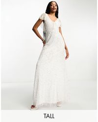Beauut - Tall Bridal Statement Embellished Maxi Dress - Lyst