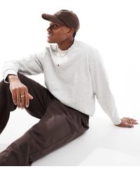 Jack & Jones - Premium Oversized 400gsm Heavyweight Crew Neck Sweatshirt - Lyst