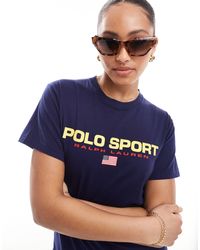 Polo Ralph Lauren - Camiseta con logo en el pecho - Lyst