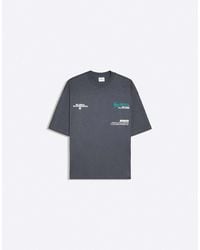 Bershka - Short Sleeve Boxy Print T-Shirt - Lyst