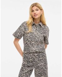 Vila - Denim Overhemd - Lyst