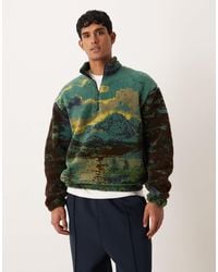 ASOS - – relaxed fit sweatshirt aus teddyfell - Lyst