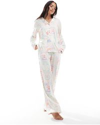 Threadbare - Tile Print Pyjama Set - Lyst