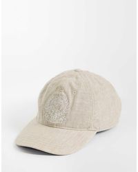 Polo Ralph Lauren - Wimbledon Capsule Embroidered Crest Logo Linen Cap - Lyst