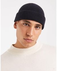 ASOS - Knitted Rib Mini Fisherman Beanie - Lyst