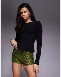 ASOS - Allover Sequin Mini Shorts - Lyst